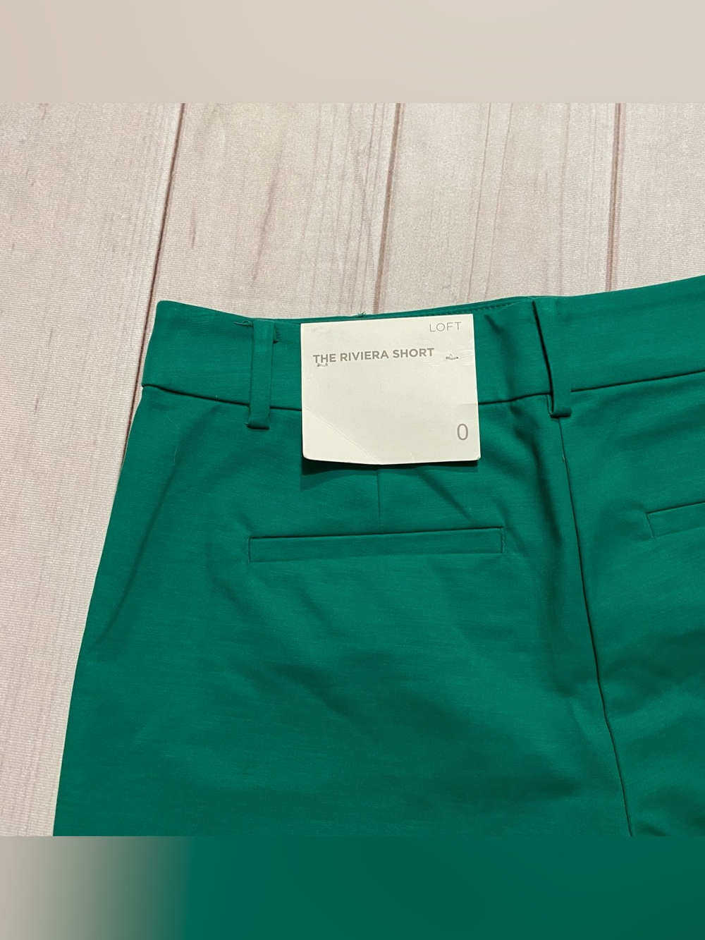 LOFT The Riviera Chino Shorts Women's 0 Green 4" Inseam Cotton Khaki Preppy Chic - Picture 7 of 12